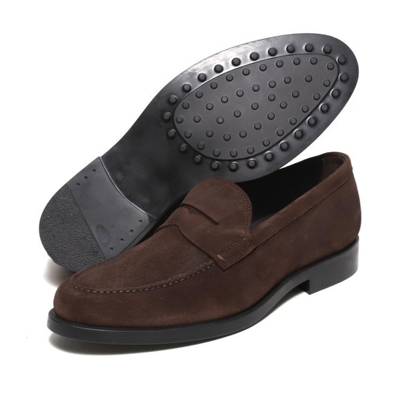 Rossano Bisconti Moccasin With Mask In Soft Ebony Suede - NWT display picture 2
